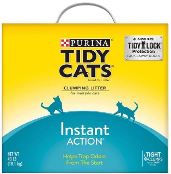 Purina Tidy Cat Scoop Immediate Odor Control, Cat Litter, 40lb Box