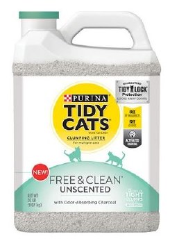 Purina Tidy Cats Free & Clean Unscented, Cat Litter, 20lb