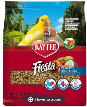 Kaytee Fiesta Canary and Finch, Bird Food, 2lb