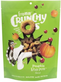 Fromm Crunchy O's Pumpkin Kran POW Flavor Dog Treats 6oz