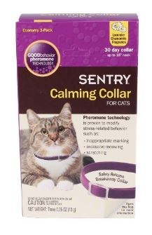 Sentry 30 Day Calming Collar for Cats, Lavender & Chamomile, 3 pack