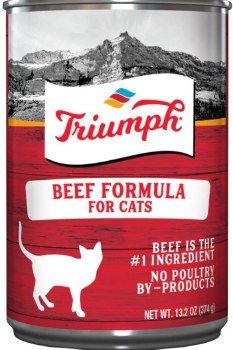 Triumph Beef Formula Premium Canned Wet Cat Food 13oz