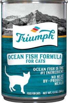 Triumph Ocean Fish Formula Premium Canned Wet Cat Food 13oz