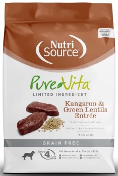 PureVita Kangaroo and Green Lentils Grain Free, Dry Dog Food, 25lb