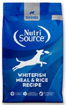 NutriSource Choice Whitefish Meal and Rice Recipe, Dry Dog Food, 5 lb