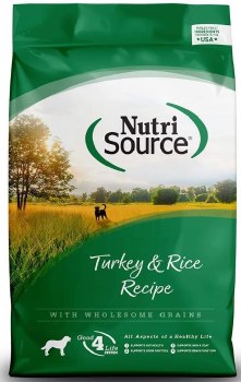 NutriSource Turkey & Rice with Wholesome Grains, Dry Dog Food, 5lb