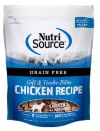 NutriSource Grain Free Chicken Bites, Dog Treats, 6oz