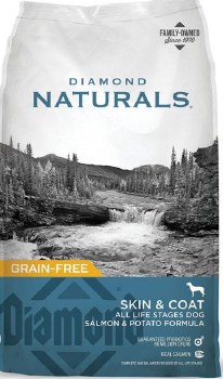 Diamond Naturals Skin and Coat Formula All Life Stages, Grain Free, Dry Dog Food, 30lb