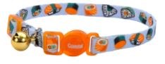 3/8 inch x 8-12 inch Safety Cat Collar Sushi on Blue