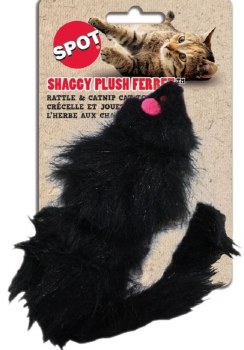 Spot Noisy Plush Ferret with Catnip, 5 inch