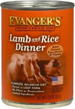 Evanger's Classic Recipes Lamb and Rice Dinner Canned Wet Dog Food 12.8oz