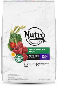 Nutro Natural Small Bites Adult, Dry Dog Food, Lamb and Brown Rice Recipe, 30lb