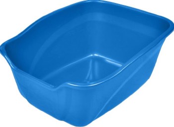 Van Ness High-Sides Cat Litter Pan, Blue, 17.5 inch x 15 inch x 8.5 inch