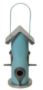 Heath Mfg Cotton Candy Blue Feeder, 4 Feeding Ports with Perches and Rain Guards