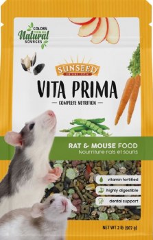 Sunseed Vita Prima Complete Nutrition Mouse and Rat Food, 2lb