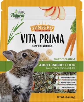 Sunseed Vita Prima Complete Nutrition Adult Rabbit Food, 4lb