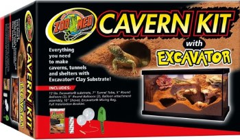 Zoo Med Lab Cavern Kit with Excavator Clay Substrate