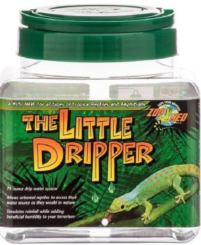 Zoo Med Lab Little Dripper Terrarium Humidifier and Waterer for Reptiles, 70oz