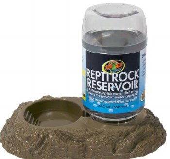 Zoo Med Lab Repti Rock Resivoir Water Dish for Reptiles, 22oz Capacity