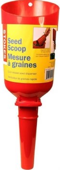 More Birds Quick Release Seed Scoop, Red 1.3lb Capacity