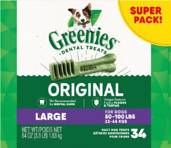 Greenies Dental Orignal Large 34 count