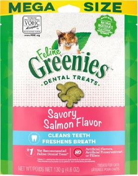 Greenies Feline Salmon Treats 4.6oz