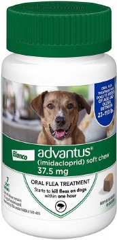 Bayer Advantus Flea And Tick Soft Chew 7 count For Large Dogs 23-110lb
