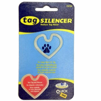 Lg Heart Tag Silencer Glow 5 count