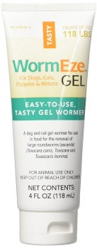 Durvet WormEze Dewormer Gel for Dogs, Cats, Puppies, and Kittens 4oz