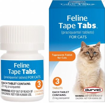 Durvet Feline Tape Worm Tabs 3 Count