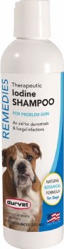 Durvet Remedies Therapeutic Iodine Shampoo for Dogs 8oz