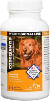 Nutramax Cosequin DS Professional Line Max Strength Joint Supplement Tablets for Dogs, 110 count