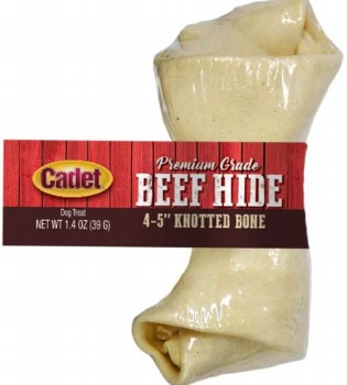 Cadet Gourmet Knotted Rawhide Bone, 4-5 inch