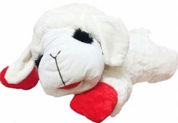 Multipet Lamb Chop Plush, Dog Toy, White, 24 inch