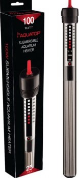 Aquatop Submersible Glass Aquarium Heater, 100 Watt