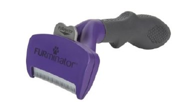 Furminator Short Hair Deshedding Brush with Skin Guard for Cats, Large