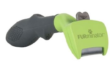 Furminator Long Hair Deshedding Brush with Skin Guard for Dogs, Small