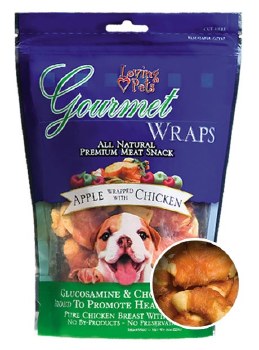 Loving Pets Gourmet Wraps W Chicken & Apple 6oz. Package