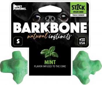 BarkBone Stick Natural Instincts Mint Flavored Nylon Dog Toy, Small