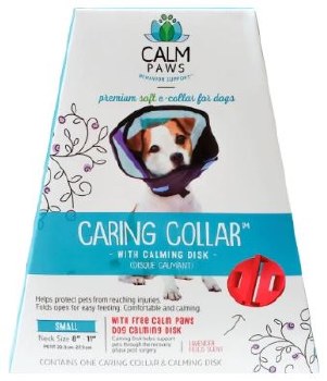 Calm Paws Caring Collar with Calming Disk for Dogs, Small, 8-11 inch