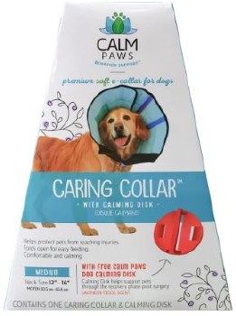 Calm Paws Caring Collar with Calming Disk for Dogs, Medium, 12-16 inch