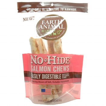 Earth Animal No Hide Salmon Chew 2 count 7 inch