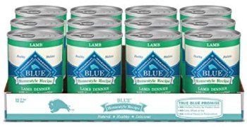 Blue Buffalo Homestyle Recipe Lamb Dinner with Garden Vegetables Canned Wet Dog Food case of 12, 12.5oz Cans