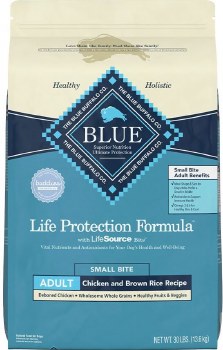 Blue Buffalo Life Protection Formula Small Bite Adult Chicken and Brown Rice Recipe Dry Dog Food 30lb