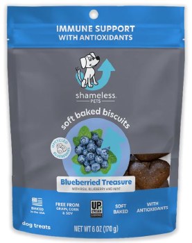 Shameless Pets Blueberied Treasure, Dog Treats, 6oz