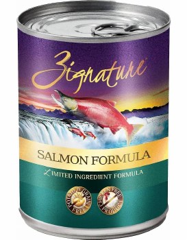 Zignature Salmon Limited Ingredient Formula Canned Wet Dog Food, case of 12, 13oz Cans