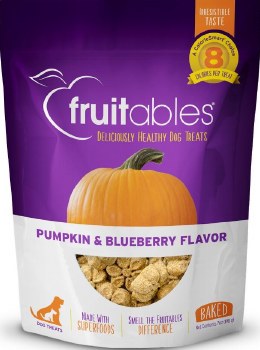 Fruitables Pumpkin and Blueberry Baked, Dog Treats, 7oz