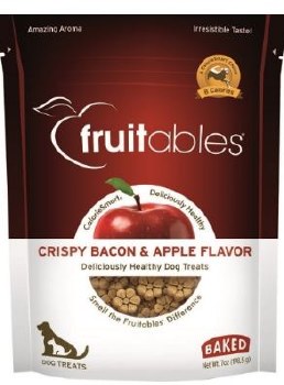 Fruitables Bacon and Apple Baked Dog Treats 7oz