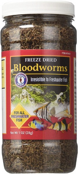 San Fransisco Freeze Dried Bloodworms Fish Food 1oz - Pet Store