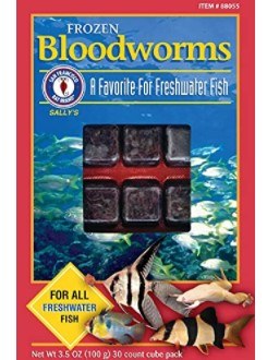 large frozen bloodworms